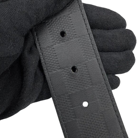 LOUIS VUITTON Belt Neo Inventour Size 90 Damier Graphite/Damier Infini Leath - Picture 8 of 15